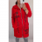 Mikina prodloužená na zip s kapucí dámská (XL/2XL ONE SIZE) ITALSKÁ MÓDA IM422387
