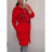 Mikina prodloužená na zip s kapucí dámská (XL/2XL ONE SIZE) ITALSKÁ MÓDA IM422387