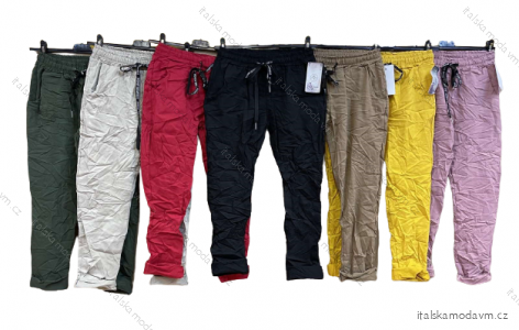 Kalhoty strečové dlouhé dámské (M/L ONE SIZE) ITALSKá MODA IM422203