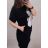 Šaty oversize krátký rukáv dámské nadrozměr (XL/2XL ONE SIZE) ITALSKÁ MÓDA IM422228