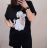 Šaty oversize krátký rukáv dámské nadrozměr (XL/2XL ONE SIZE) ITALSKÁ MÓDA IM422228