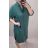Košile oversize prodloužená 3/4 dlouhý rukáv dámská nadrozměr (2XL/3XL ONE SIZE) ITALSKá MóDA IM422323