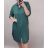 Košile oversize prodloužená 3/4 dlouhý rukáv dámská nadrozměr (2XL/3XL ONE SIZE) ITALSKá MóDA IM422323