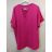 Tunika oversize krátký rukáv dámská nadrozměr (2XL/3XL ONE SIZE) ITALSKÁ MÓDA IM722015