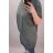Šaty oversize krátký rukáv dámské nadrozměr (2XL/3XL ONE SIZE) ITALSKá MóDA IM722010 <p>khaki</p> 2XL/3XL