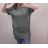 Šaty oversize krátký rukáv dámské nadrozměr (2XL/3XL ONE SIZE) ITALSKá MóDA IM722010 <p>khaki</p> 2XL/3XL