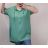 Šaty košeľové s kapucňou krátky rukáv dámske (XL/2XL ONE SIZE) TALIANSKA MÓDA IMJ22002
