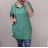 Šaty košeľové s kapucňou krátky rukáv dámske (XL/2XL ONE SIZE) TALIANSKA MÓDA IMJ22002