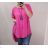 Šaty s príveskom krátky rukáv dámske (2XL/4XL ONE SIZE) TALIANSKA MÓDA IMJ22001/DR 2XL/3XL ružová