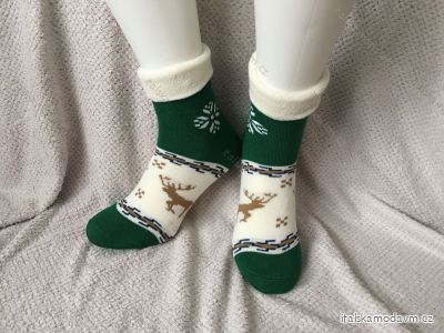 Ponožky vánoční teplé termo dámské (36-40) POLSKÁ MODA DPP21267