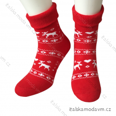 Ponožky vánoční teplé termo dámské (36-40) POLSKÁ MODA DPP21268R
