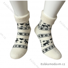 Ponožky vánoční teplé termo dámské (36-40) POLSKÁ MODA DPP21268W