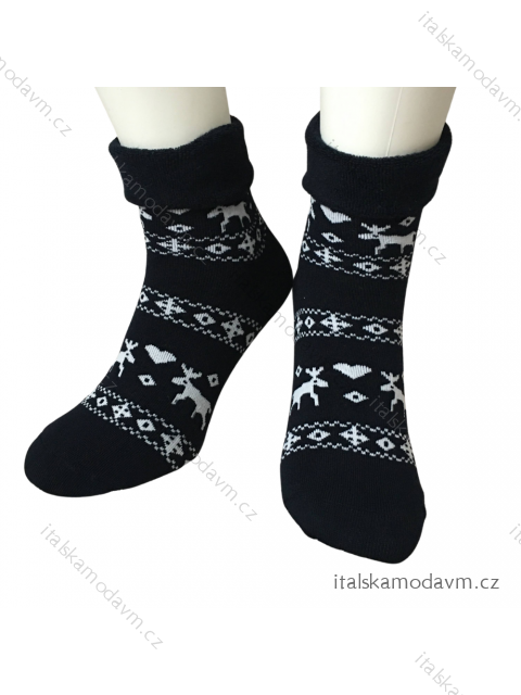 Ponožky vánoční teplé termo dámské (36-40) POLSKÁ MODA DPP21268DB