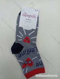 Ponožky slabé veselé valentýn dámské (37-40) POLSKÁ MÓDA DPP22017