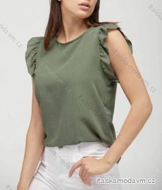 Tričko tunika s přívěskem bez rukávů letní dámské (S/M ONE SIZE) ITALSKá MóDA IMM21849