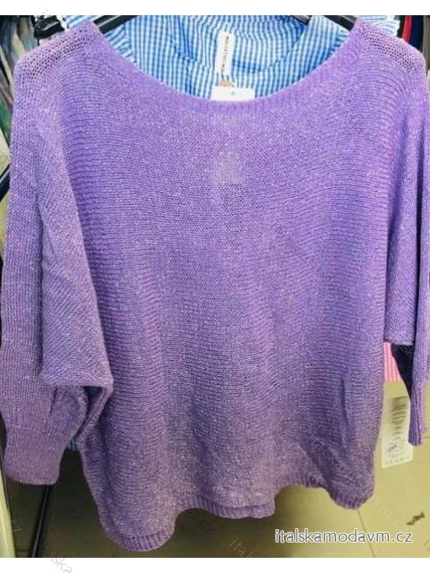 Sveter tenký jarné dlhý rukáv dámsky (S / M  ONE SIZE) TALIANSKÁ MÓDA IMM20760