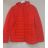 Bunda jarná slabá dámska nadrozmer (3XL-7XL) LIBLAN HKW22LD-7218 červená 4XL