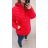 Bunda jarná slabá dámska nadrozmer (3XL-7XL) LIBLAN HKW22LD-7218 červená 7XL