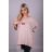 Tunika prodloužená dlouhý rukáv dámská nadrozměr (2XL/4XL ONE SIZE) TURECKÁ MÓDA IMLI21006/DR XXL/XXXL/4XL one size Černá