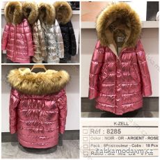 Kabát bunda zimní s kapucí kožíšek dámská (s-m-l) KZELL MODA KZE208285 black