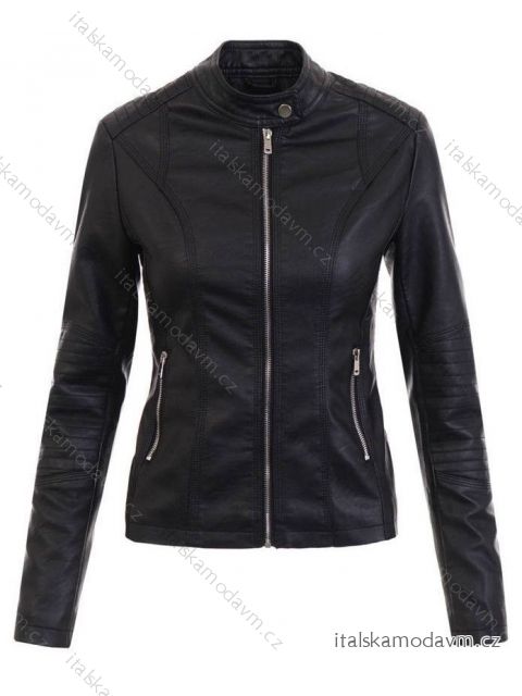 Bunda koženková dlhý rukáv dámska (XS-XXL) MA521B1101-1/DR XL