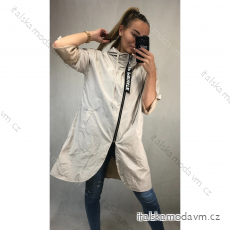 Bunda/Kabát dlouhý rukáv dámská (L/XL ONE SIZE) ITALSKÁ MODA IM4211311/DR