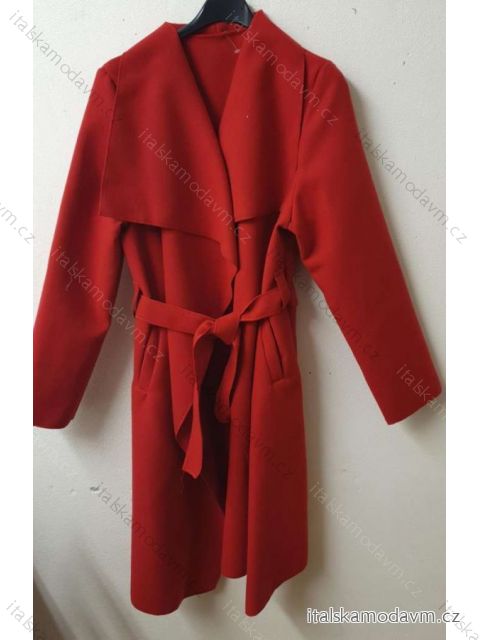 Kabát flaušový dámsky (S / M ONE SIZE) TALIANSKÁ MÓDA IMM211604