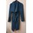 Kabát flaušový dámsky (S / M ONE SIZE) TALIANSKÁ MÓDA IMM211604 červená S / M