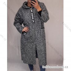 Kabátek beránek s kapucí dámský (2XL/3XL ONE SIZE) ITALSKá MóDA IM321CALA/DR