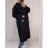 Kabátek beránek s kapucí dámský (2XL/3XL ONE SIZE) ITALSKá MóDA IM321CALA/DR 2XL/3XL Černá