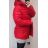 Bunda zimná dámska nadrozmer (2XL-6XL) EGRET MA821W10249 červená 3XL