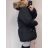 Kabát parka zimní dámská nadrozměr (3XL-7XL) POLSKÁ  MÓDA MTN21MHM-W557BIG tmavo červená 4XL