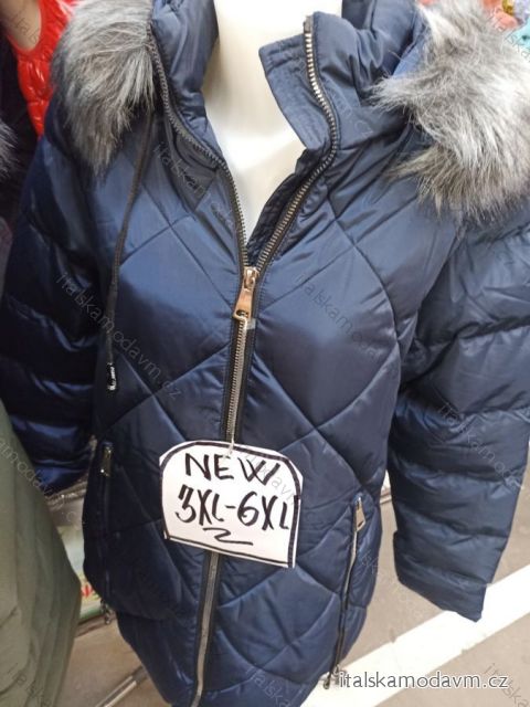 Bunda zimní s kapucí dámská nadrozměr (3XL-7XL) ITALSKÁ MODA MA721KN-1901 6XL