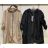 Kabát Bunda prodloužená šusťáková dámská (L/XL ONE SIZE) ITALSKá MóDA  IMC21919/DR L/XL Černá