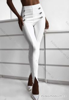 Kalhoty elegantní dlouhé dámské (S-XL) ITALSKÁ MÓDA IMWD211054/DR