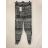 Kalhoty vzorované dlouhé dámské (M-XXL) TURECKÁ MODA TM921A-362/DR XL/XXL tm.modro-bílá