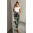 Kalhoty květované dlouhé dámské (S-XXL) TURECKÁ MODA TM921A-19/DR
