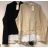 Mikina se spodničkou dlouhý rukáv dámská (S/M ONE SIZE) ITALSKá MÓDA IM921002/DR S/M one size Černá