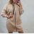 Mikina teplá predĺžená dámske oversized (uni s / m) Talianska móda IMT20h1778