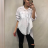 Košele predĺžená 3/4 dlhý rukáv dámske (S/XL oversize) TALIANSKÁ MÓDA IMT21078