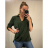 Košile/halenka 3/4 rukáv dámská oversize (S/M ONE SIZE) ITALSKá MóDA IMM21103/DR vínová S/M