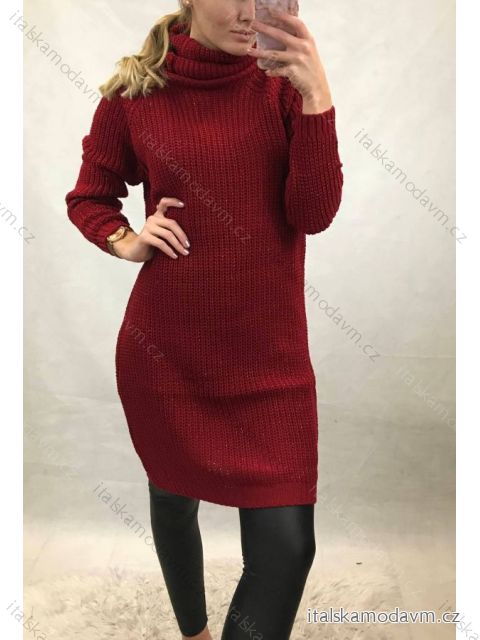 Sveter pletený dlhý rukáv dámsky (uni M/L) TURECKÁ MÓDA TM920222