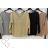 Sveter tenký 3/4 rukáv dámsky (S / M ONE SIZE) TALIANSKÁ MÓDA IMWE21097 zlatá S / M