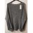 Svetr teplý oversize dlouhý rukáv dámský (XL/3XL ONE SIZE) ITALSKÁ MÓDA IMWA217017 Černá XL/3XL