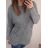 Svetr teplý oversize dlouhý rukáv dámský (XL/3XL ONE SIZE) ITALSKÁ MÓDA IMWA217017 Černá XL/3XL