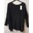 Svetr teplý oversize dlouhý rukáv dámský (XL/3XL ONE SIZE) ITALSKÁ MÓDA IMWA217017 Černá XL/3XL