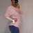 Svetr tenký netopýří dlouhý rukáv dámský (M/L ONE SIZE) ITALSKÁ MÓDA IMW21247/DR Černá M/L