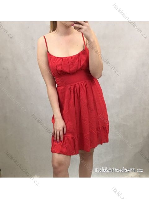 Šaty letní krátké dámské  (uni s/m) ITALSKá MóDA IM919598/DR