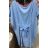 Šaty letní motýlkové krátký rukáv dámské (S/M/L ONE SIZE) ITALSKA MÓDA IMM21671/DR