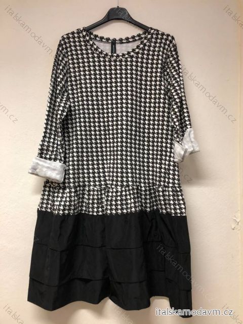 Šaty tunika dlhý rukáv dámske (S/L ONE SIZE) TALIANSKÁ MÓDA IM421283/DR